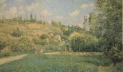 Camille Pissarro A Cowherd at Pontoise USA oil painting artist